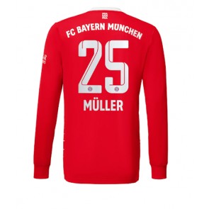 Bayern Munich Thomas Muller #25 Hemmatröja 2022-23 Långärmad